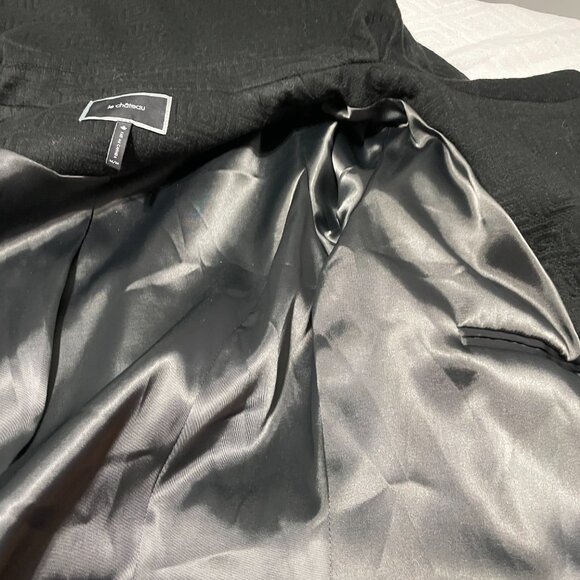 Le Château Hooded Coat Women Size Medium black - Picture 9 of 16